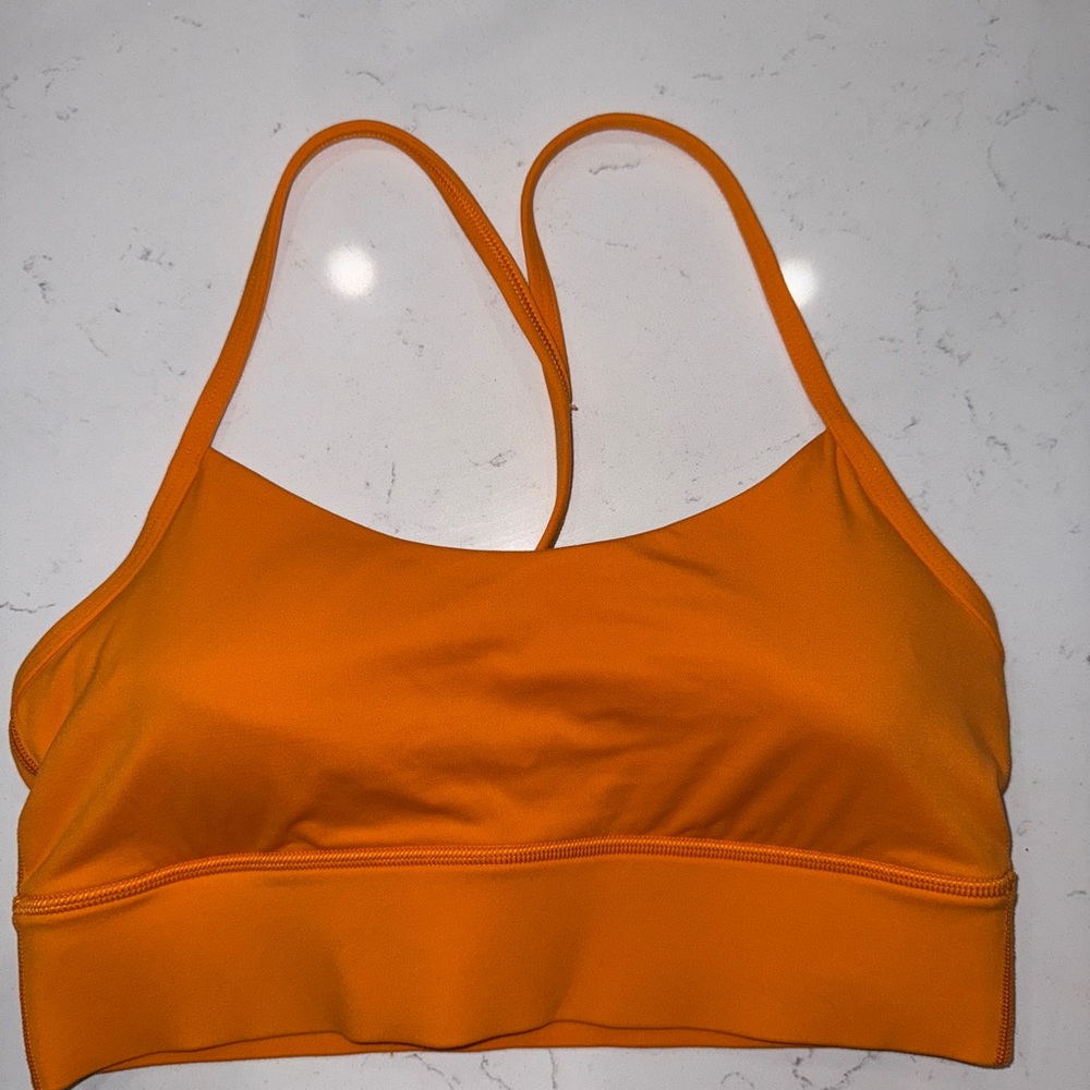 Lululemon Athletica Vibrant Orange Sports Bra